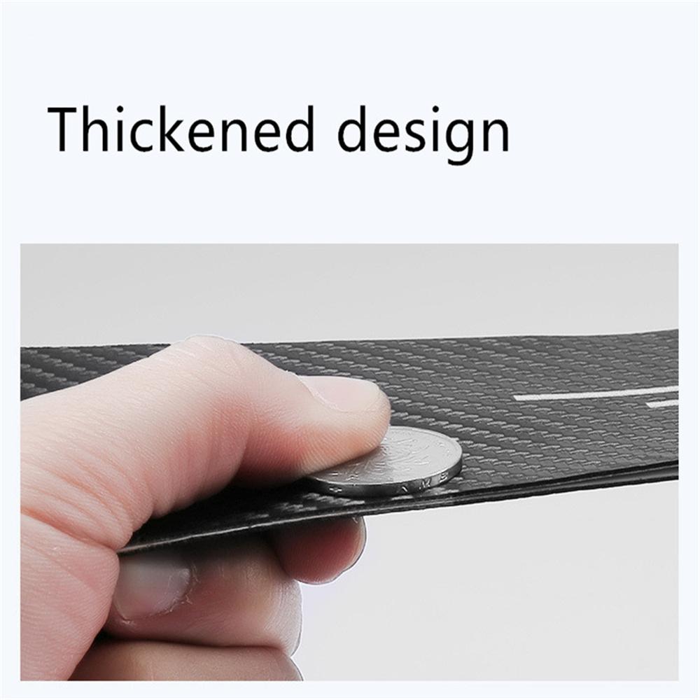 4x PU Накладка на порог двери автомобиля + 1x Резиновая накладка для защиты бампера от царапин Универсальная