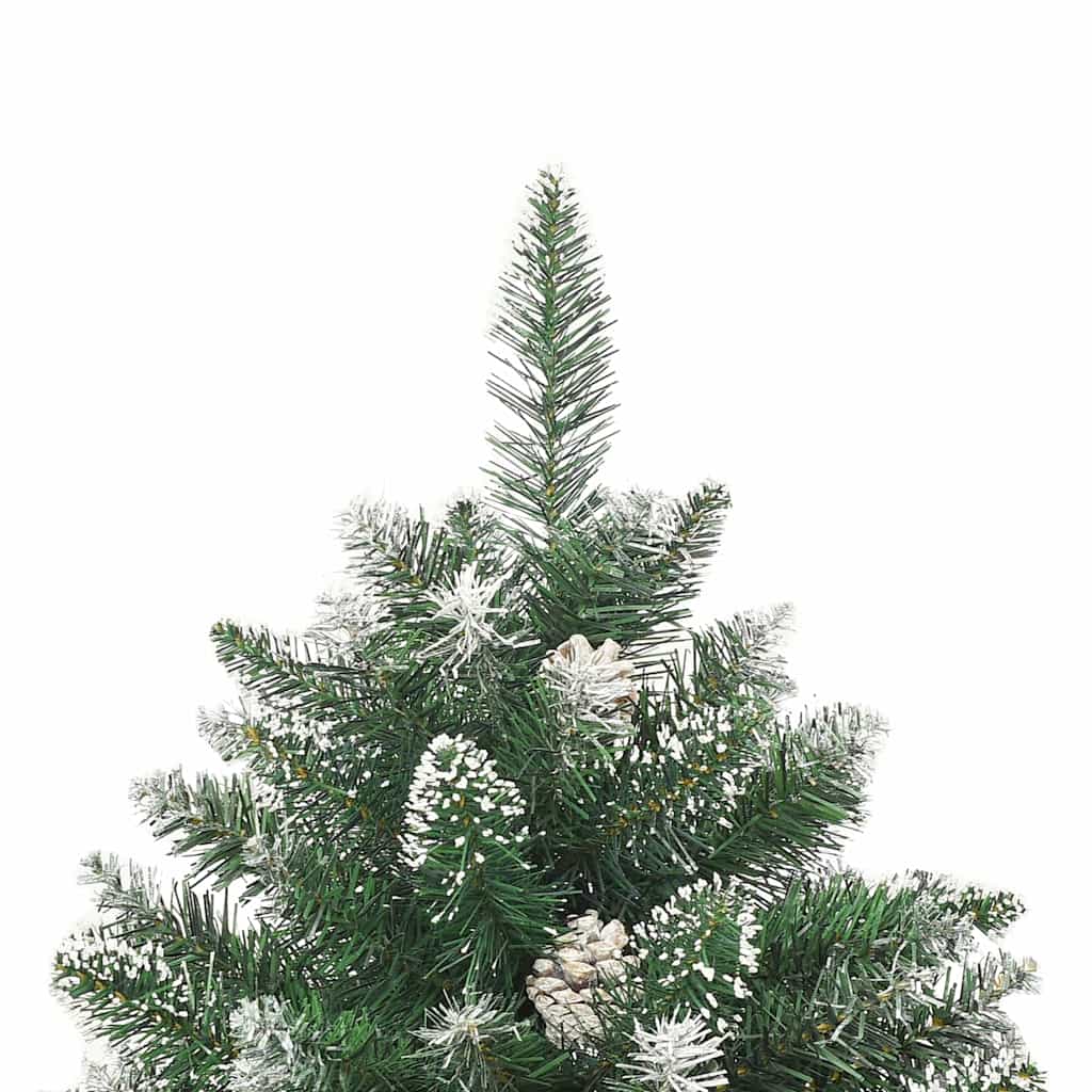 Artificial Christmas Tree with 150 LEDs and Stand Green 120 cm