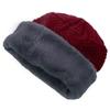 3pcs/set Fashion Plush-lined Knitted Caps Men Women's Winter Hats Scarves Touch Screen Gloves Thicken Warm Beanie Hat