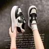 European Station Muffin Thick-soled Soft Leather Casual Shoes 2025 Early Spring Small Height Increase Casual White Shoes Student Shoes