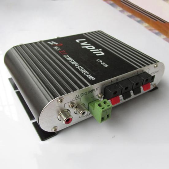Lvpin838 сабвуфер 2,1 канала Super Bass HiFi 12V CD MP3 MP4 стерео радиоусилитель для автомобиля