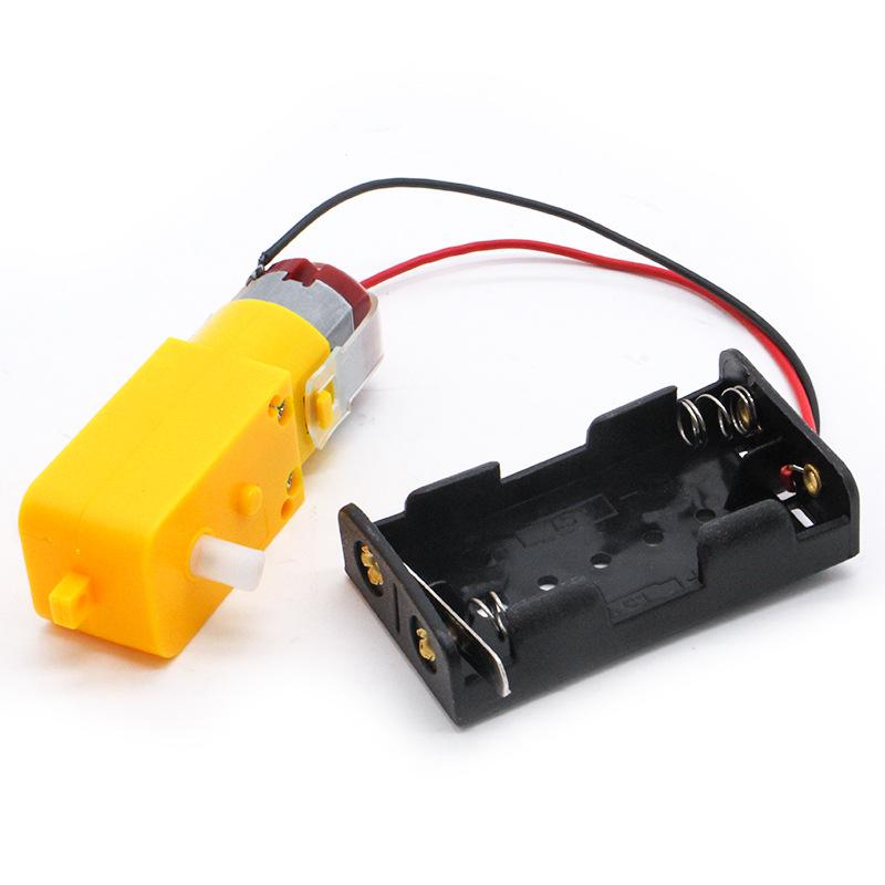 Mini DIY Electronic Motor Circuit Models Kit 130 16500 RPM Motor Black White for Electronic Enthusiast Beginner Practice Kits