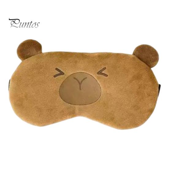Капибара светонепроницаемый чехол для глаз с эластичной лентой плюшевый мультяшный зверь компресс на глаза для мужчин и женщин путешествия сон затемняющий чехол для глаз