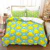 3D Print Yellow Duck Bedding Set Boys Girls Twin Queen King Size Duvet Cover Pillowcase Bed Boys Adult Home Textileextile