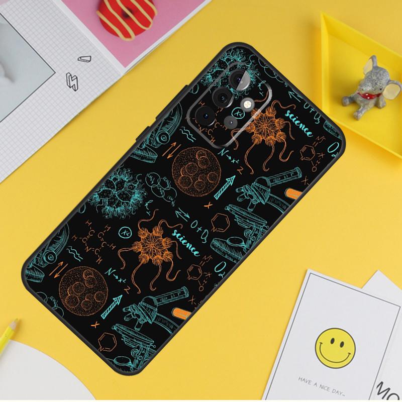 Biology and Chemistry Case For Samsung Galaxy A54 A34 A14 A13 A33 A53 A12 A32 A52 A71 A51 A15 A25 A35 A55 Cover