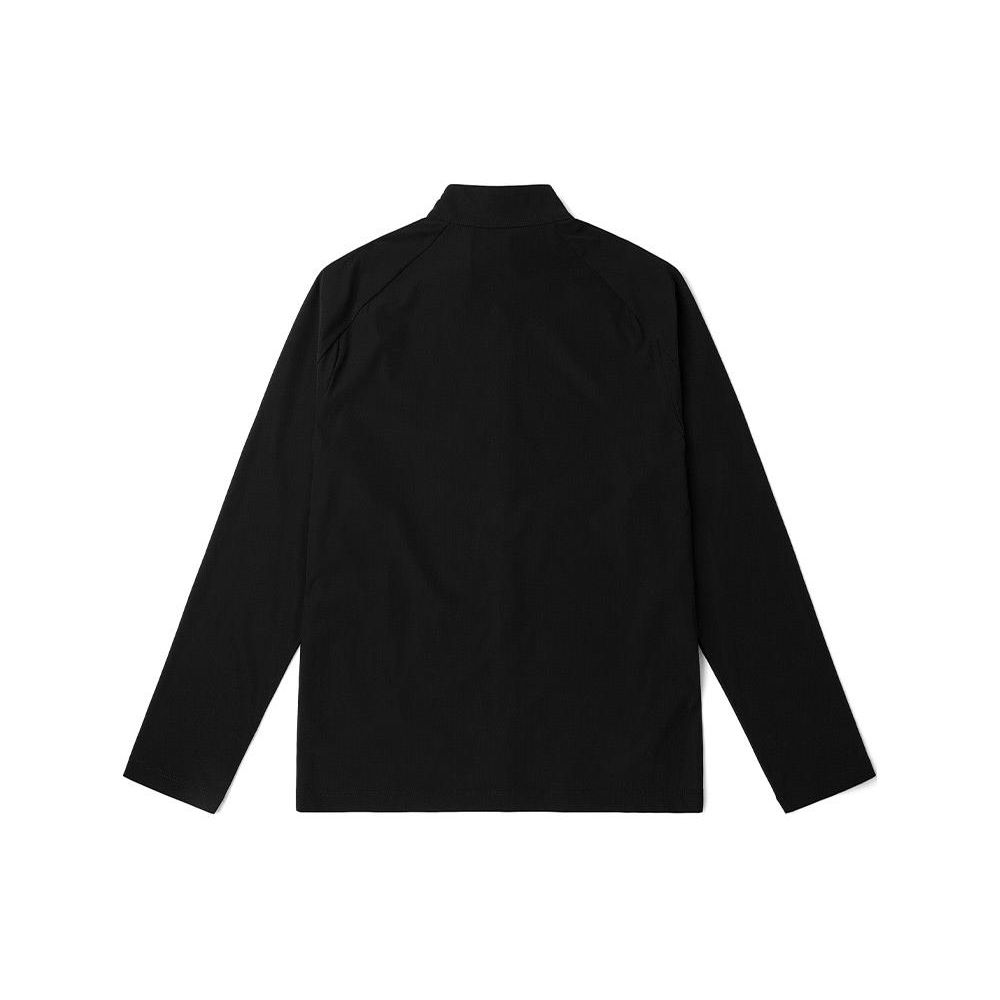 Mizuno Куртка мужская черная на молнии с воротником-стойкой, удобная, дышащая, с напечатанным логотипом K2CC21A7-09