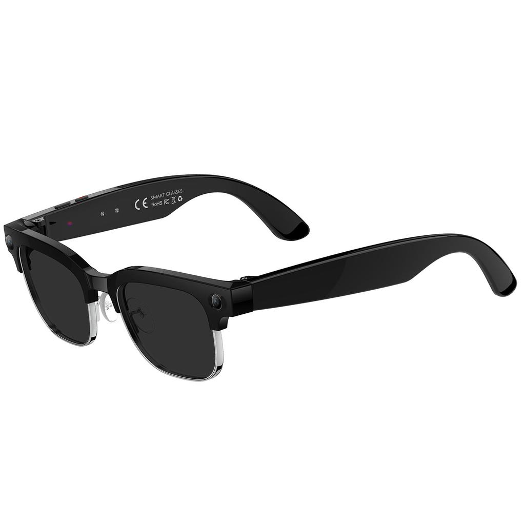 AI Smart Glasses with 8MP Camera WiFi Dual Mic Noise Reduction Music and Calls Water Proof Smart Translator Glasses for