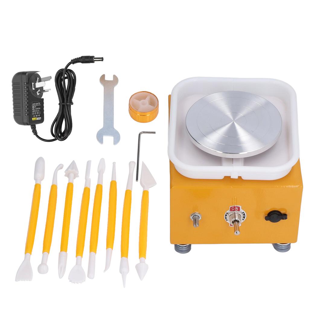 Гончарный круг Мини-бассейн для воды Миниатюрная детская обучающая машина для керамического искусства Рисование эмбриона