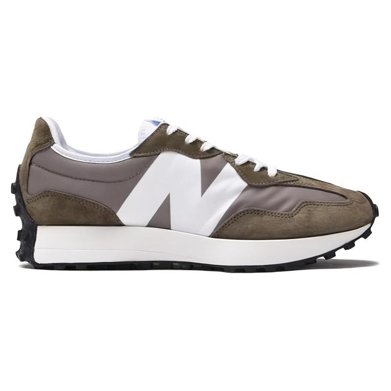 New Balance 327 Хаки Белые Кроссовки U327LE