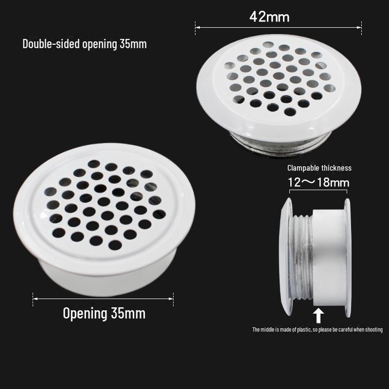 Sukop утолщенная круглая вентиляционная крышка из нержавеющей стали для гардероба и обувных шкафов