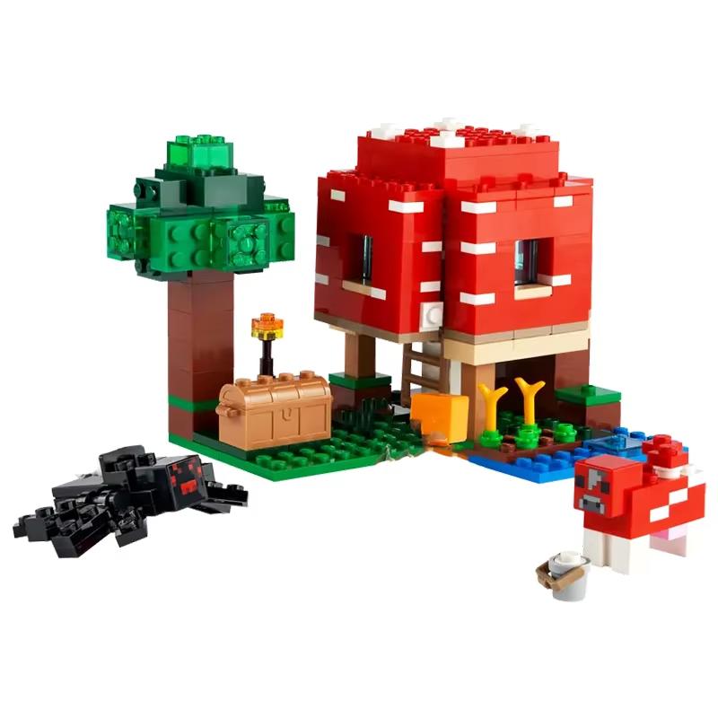 Совместимые наборы MOC MC My World Series Building Blocks The Mushroom House Детские игрушки Подарок