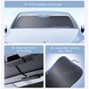 SEAMETAL Car Windshield Sunshade Cover Foldable Car Front Window Sun Shade 99.95% UV Block Protection UPF2000+ Car Curtain CoverWindshield Sunshades