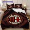 AC Milan Legacy: Black Glory Bedding (1 * duvet cover + 2 * pillowcase, without core) Bedding set Duvet cover and pillowcase Soft and comfortable