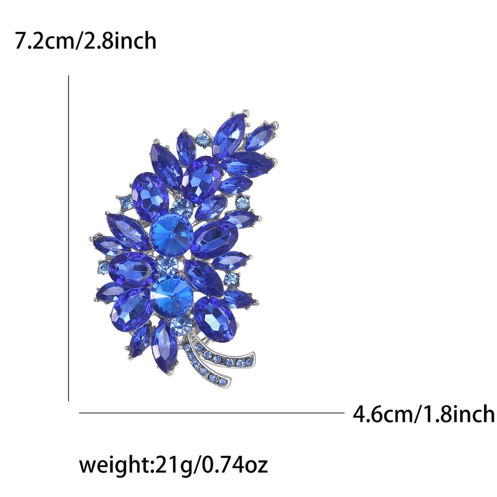 High-Grade Alloy Rhinestone Tree Brooch Exquisite Creative Women'S Cardigan Shawl Corsage Jewelry Pin