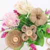 Fake Flower Pendant Compact Multifunctional Eco-friendly Useful Rustic Burlap Floral Decoration for Handicraft