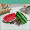 Cute Watermelon Plush Keychain With Pp Cotton Filling For Bag Decoration And Collectors