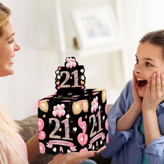 16-21 день рождения, копилка-сюрприз, подарочная коробка для денег, набор денежных ящиков, подарок на день рождения, держатель для денег для детей, мальчиков и девочек