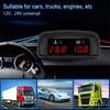 2 в 1 Автомобильный датчик температуры воды + напряжения ЖК-дисплей Цифровой датчик температуры воды Вольтметр с адаптером датчика 1/8 NPT 12 В 24 В