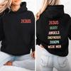 Retro Religious Christmas Hoodies Love Like Jesus Faith Graphic Sweatshirts Bible Verse Xmas Holiday Hoodies Santa Claus Gifts