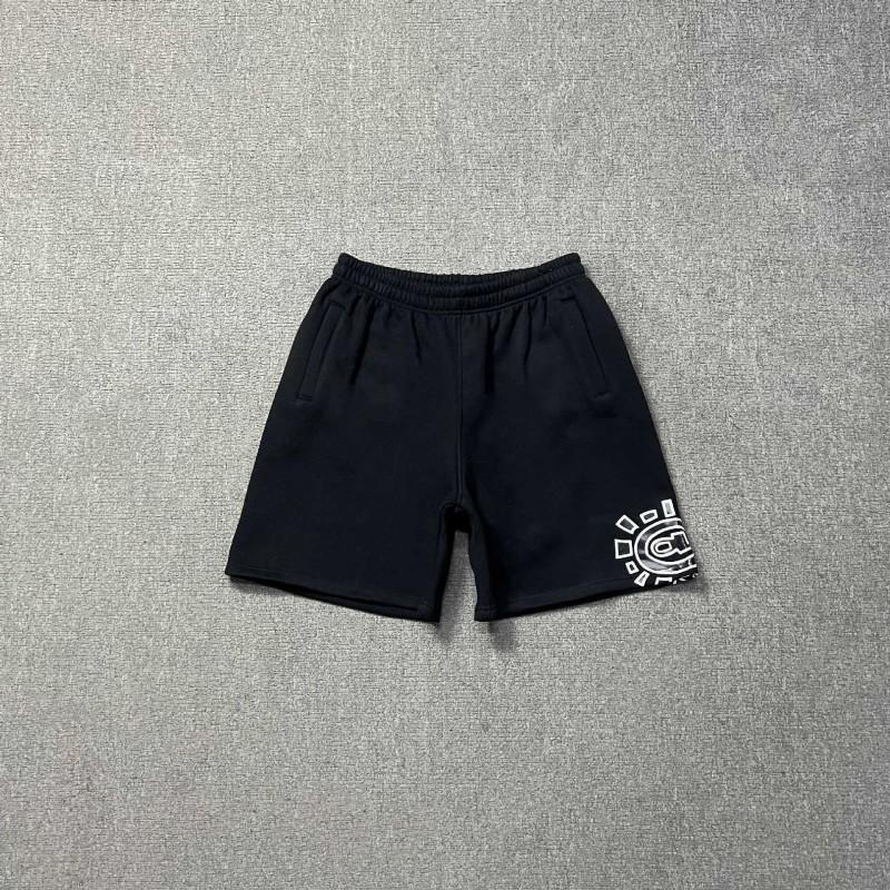 Mens Fleece-Lined Drawstring Shorts Cotton Loop Terry Streetwear 5-Point Pants Casual