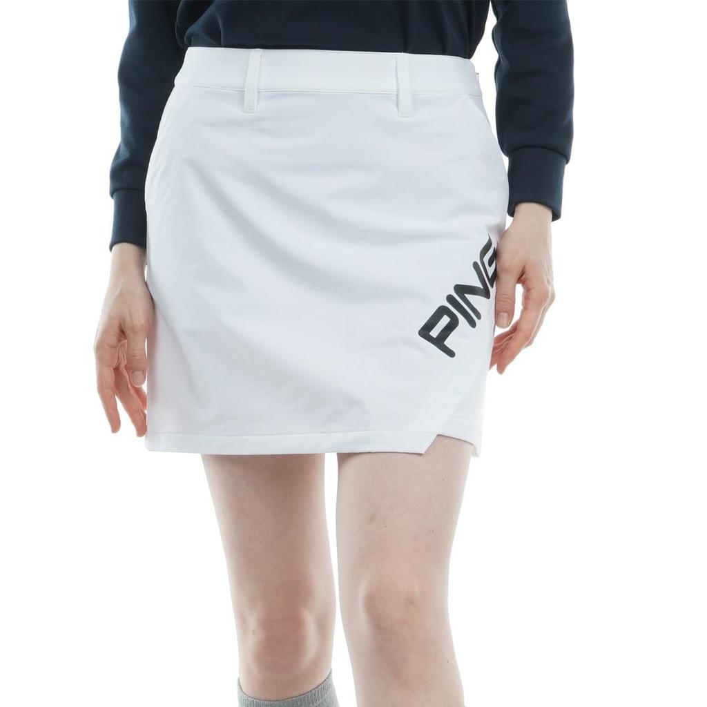 PING Apparel Women's Water-Repellent Asymmetrical Skirt (All-Way Stretch Cordura) / Golf / 622-3234804 030_White SS