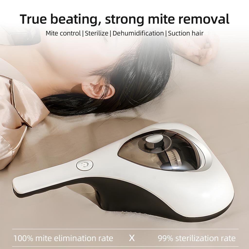 Пылесос для кровати, 10 кПа, сильное всасывание и малошумный моющийся HEPA-фильтр фиолетового цвета для глубокой очистки