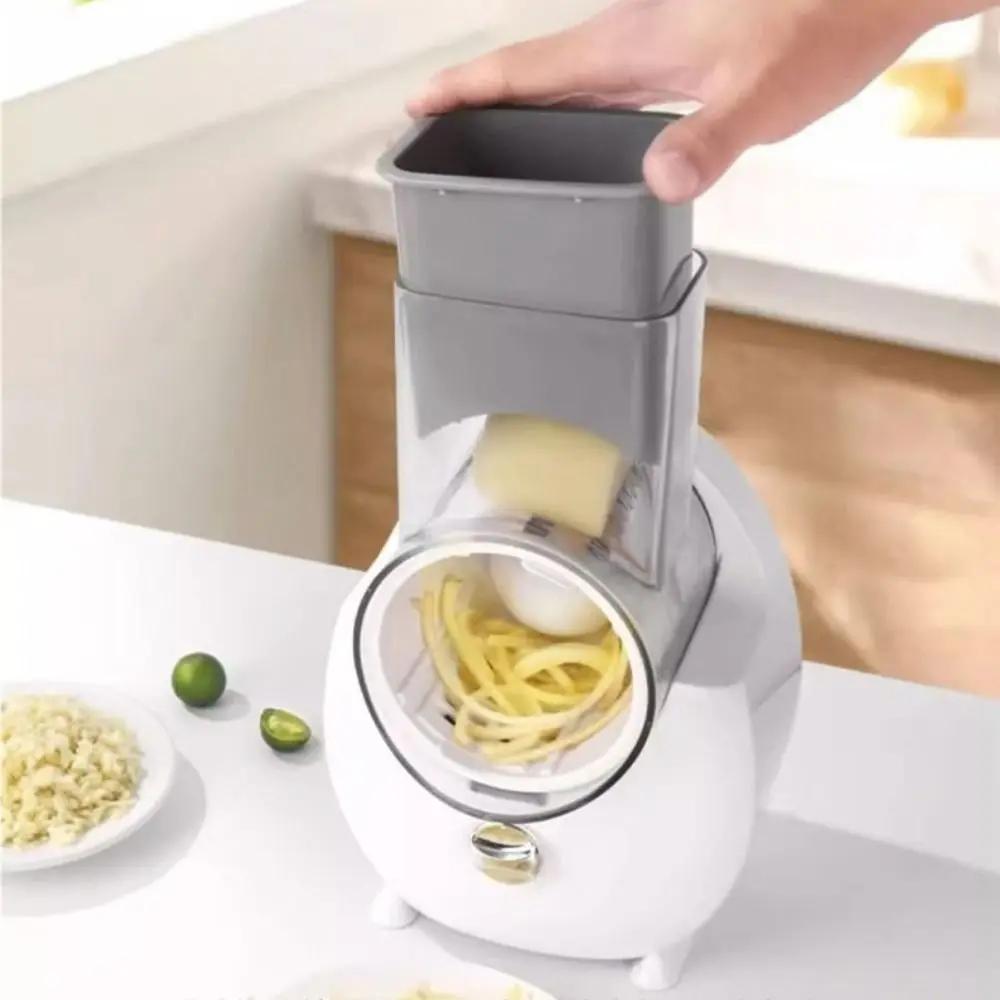 Автоматическая электрическая вращающаяся терка для овощей Экономичная беспроводная терка для сыра Эффективная овощерезка Столовая