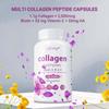Collagen capsules containing biotin, vitamin C, and hyaluronic acid help maintain skin elasticity and support healthy hair, nails, and joints.