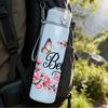 1PC Believe Butterfly Pink Floral 750ml Color Plastic Sports Water Bottle Leakproof Flip Straw Lid Suitable for Sports Office Home Use