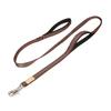 PetPilala Dog Lead for Walking and 2 Night Prevents Soft Durable X Training, Handles, Reflective, Escape, Anti-Collar Hook, Pad, (Brown, S/1.5cm