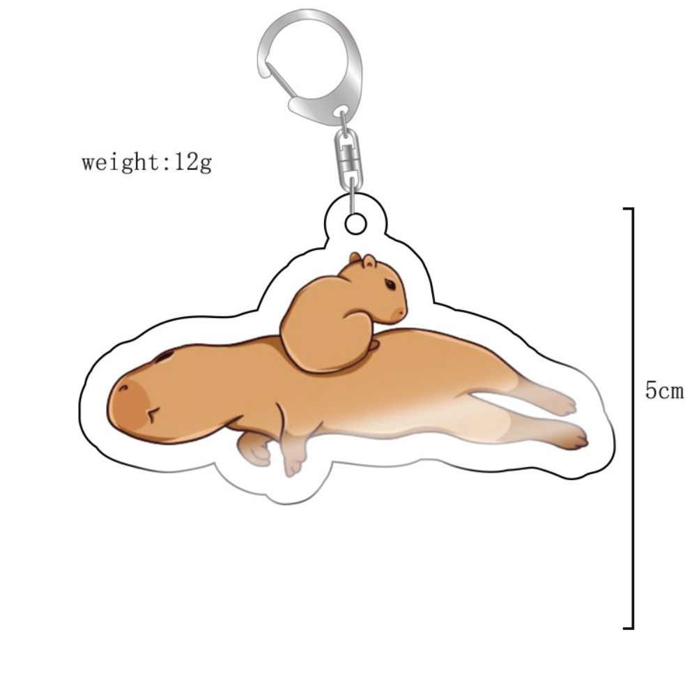 Брелок с изображением капибары, капибары, смолы, брелоки с изображением животных капибары, брелоки для ключей, сумка, подвеска