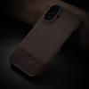 Однотонный чехол из кожи с вставками для телефона Apple 16promax для iPhone 15 Защитный чехол 14 Мягкий и жесткий чехол Тренд