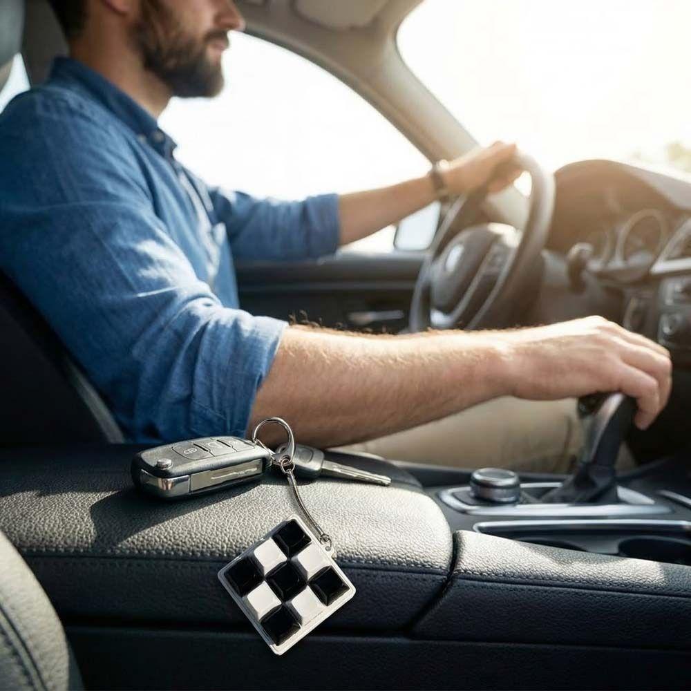 Mechanical Keycaps Decompression Keyring 9 Keyboard Stress Relief Pendant  Anti Stress