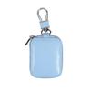 Compact Lightweight Travel Headphone Storage Case Women Men Wireless Earphones Earbud Protective Zipper Carrying Pouch with Keychain