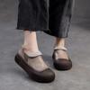 Лоферы из натуральной кожи в стиле ретро, ​​повседневная удобная женская обувь на плоской платформе с толстой подошвой
