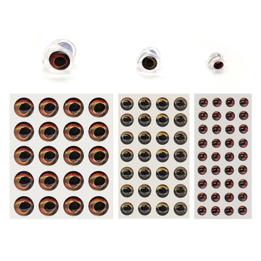 10 шт., привязка рыбы, голова черепа для стримерных мух, материал 4 мм/6 мм/8 мм, приманка для привязывания, изготовление рыболовной мушки с приманкой для глаз