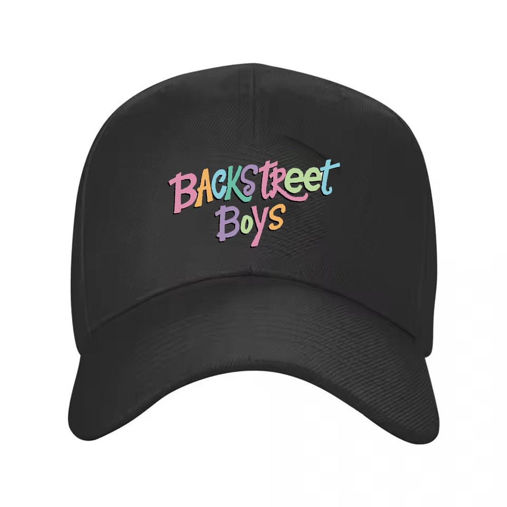 Backstreet Boys Letter Baseball Concert Cap Outdoor Retro Trucker Dad Hat Unisex Teens Casual Sunshade Snapback Polyester Cap