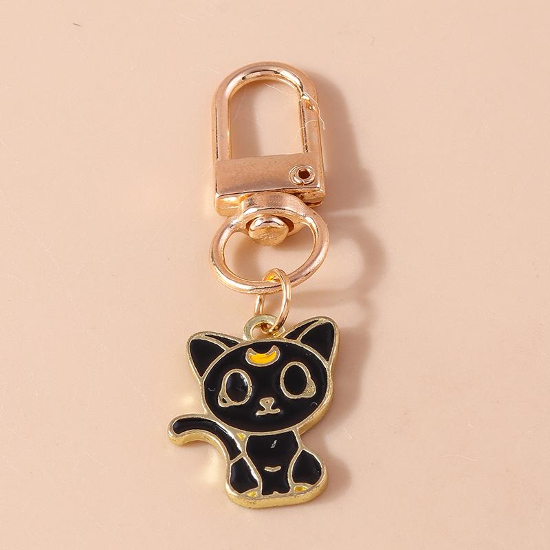 Cute Enamel Puppy Dog Cat Paw Keychain Footprint Keyring Pendants for Car Key Holder Handbag Decor DIY Pet  Jewelry  Gifts