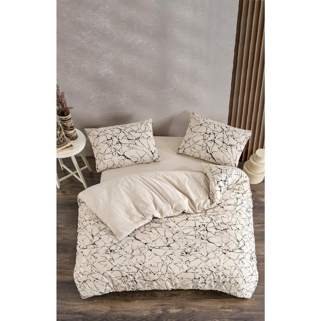 Tiles Single Patterned Duvet Cover Set, Elastic Sheet And 1 Pillowcase