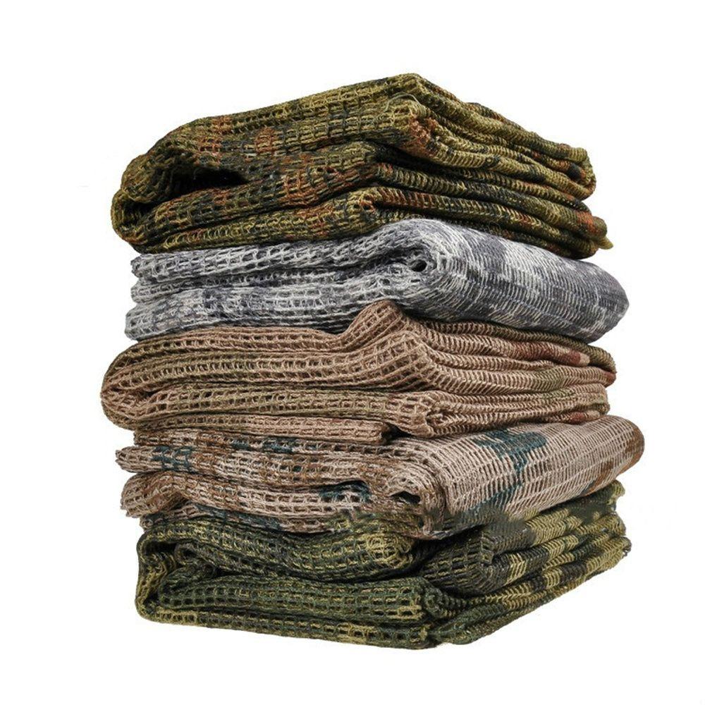 Outdoor Sport Head Shawl Camouflage Mesh Net Camo Scarfs Camping Scarf Neck Scarf Cycling Scarf