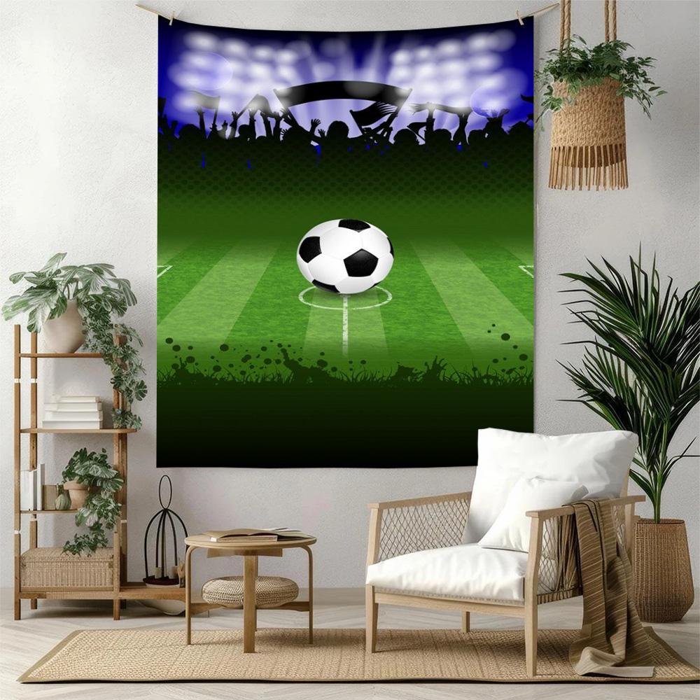 Soccer Wall Decor Tapestry Art For Pet Memorial Birthdaywedding Party Backdrop Family Gift