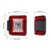 2pcs LED Car Tail Light Rear Turn Signal Reverse Light for Jeep Wrangler JL 2018+ (US/EU Version)Rear Turn Signal Reverse Light