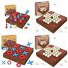 XO Chess Tic Tac Toe Декоративная Доска Деревянный Стол Настольные Игры Интерактивная Игрушка Обучающая