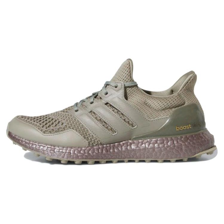 Adidas Кроссовки унисекс UltraBoost 1.0 Spikeless Golf Silver Pebble Green Olive-Strata GV6920
