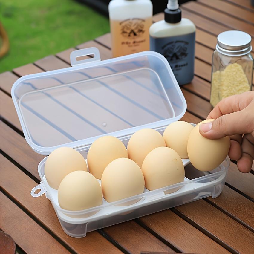 3/4/8 сеток прозрачный портативный ящик для яиц ударопрочный анти-падения кемпинг пикник ящик для яиц холодильник открытый кемпинг яйца контейнер