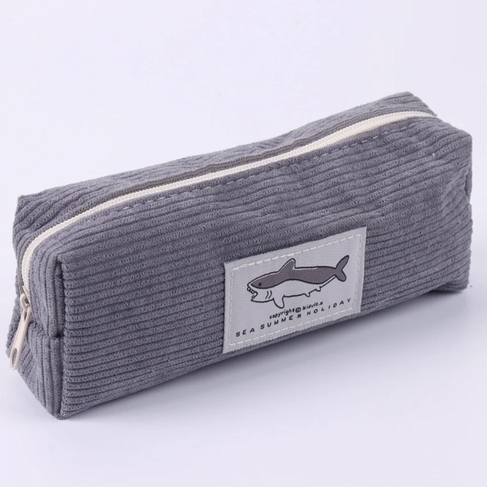 Cute Shark Pen Bag Large-capacity Pen Box Multifunctional Stationery Organizer  Students