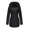 Women's Waterproof Cotton Loose Jacket, Autumn Winter Long Sleeve Parka Warm Cotton Coat, Detachable Hood, Multiple Colors Available