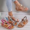 Fashion Women Wedge Sandals Summer Shoes Women Bohemia Comfortable Casual Platform Sandals Anti-slip Peep Toe Outdoor Beach Ladies Shoes