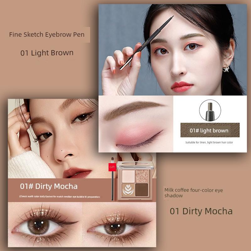 CARSLAN Ultra-Fine Natural Brown Discoloration Resistant Eyebrow Pencil