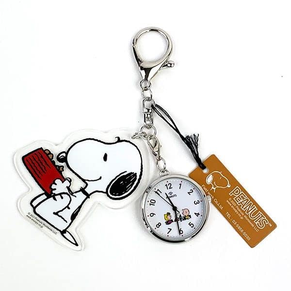 Женские аналоговые часы-брелок Fieldwork Snoopy, серебристые, PNT035-4